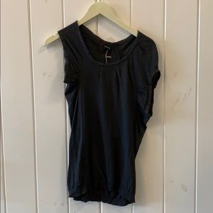 NWT Gray Asymmetric Blouse